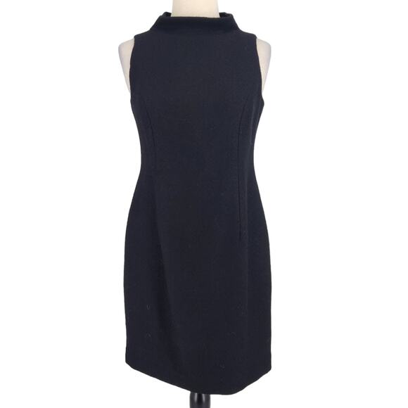 Vintage 90s Laundry by Shelli Segal Wool Sheath Dress Size 6 - Picture 1 of 8
